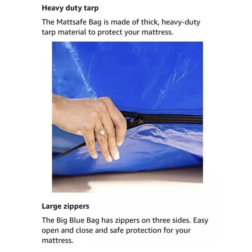 Mattress Protector For Moving / Storing King Size Mattress Reusable